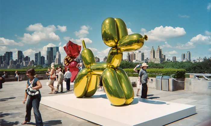 Jeff Koons et son chien ballon